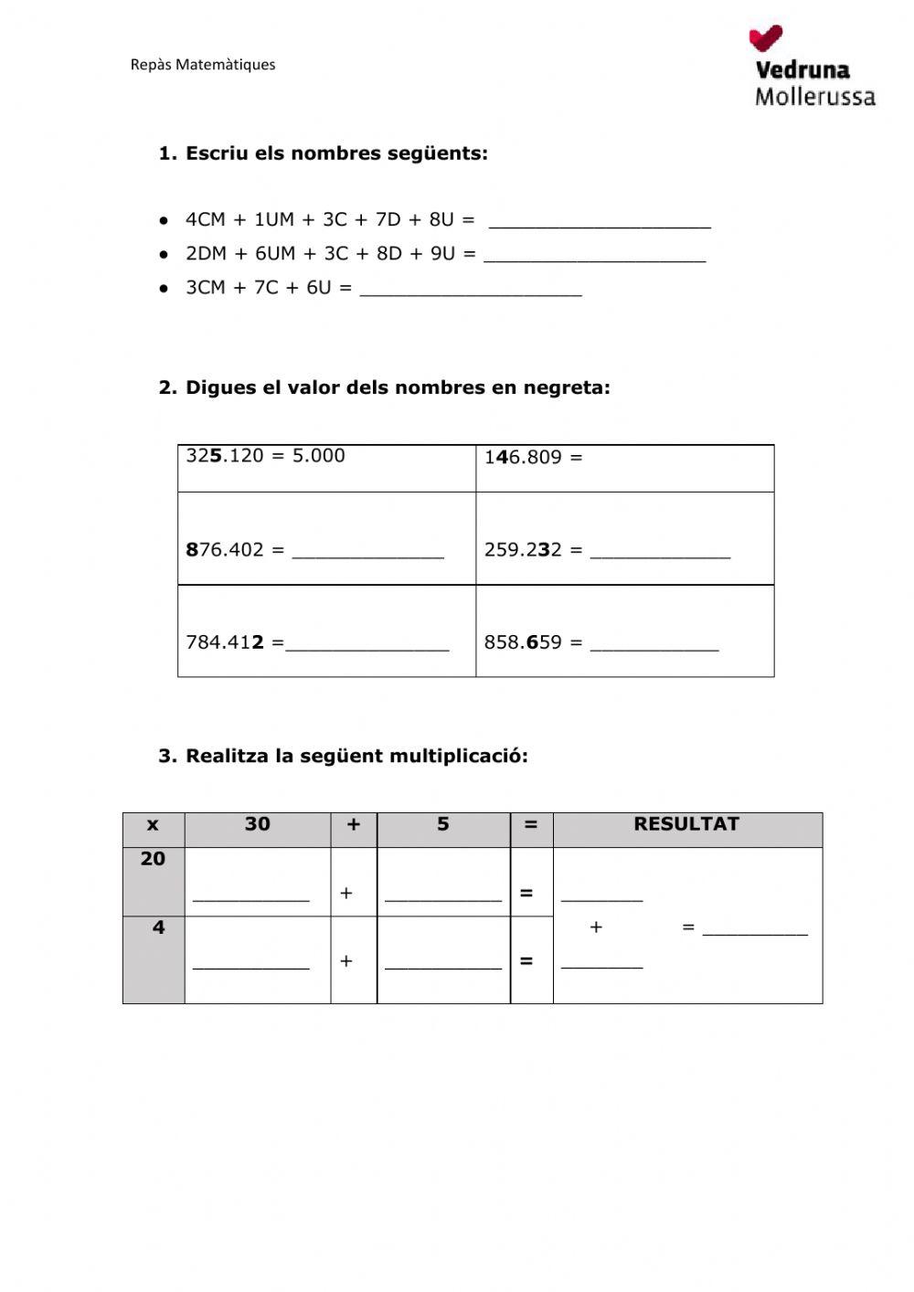 Repàs matemàtiques