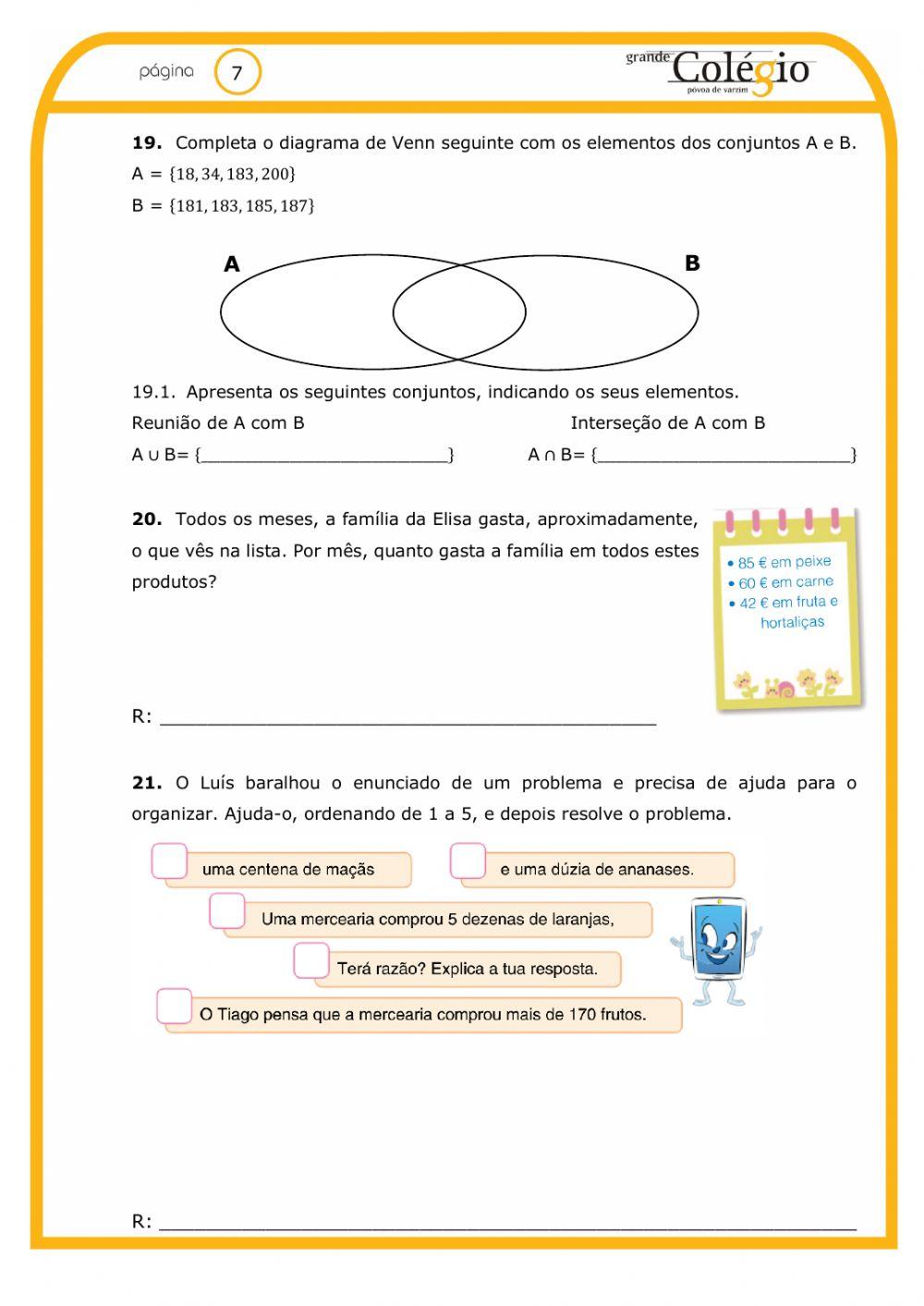 PARTE 2 - 2.º ano - FA de matemática