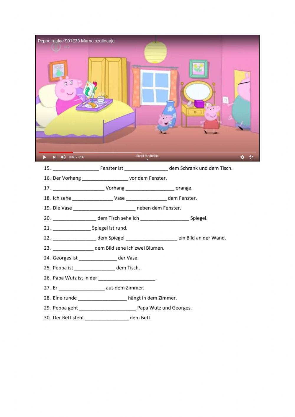 Bildbeschreibung- Peppa Wutz