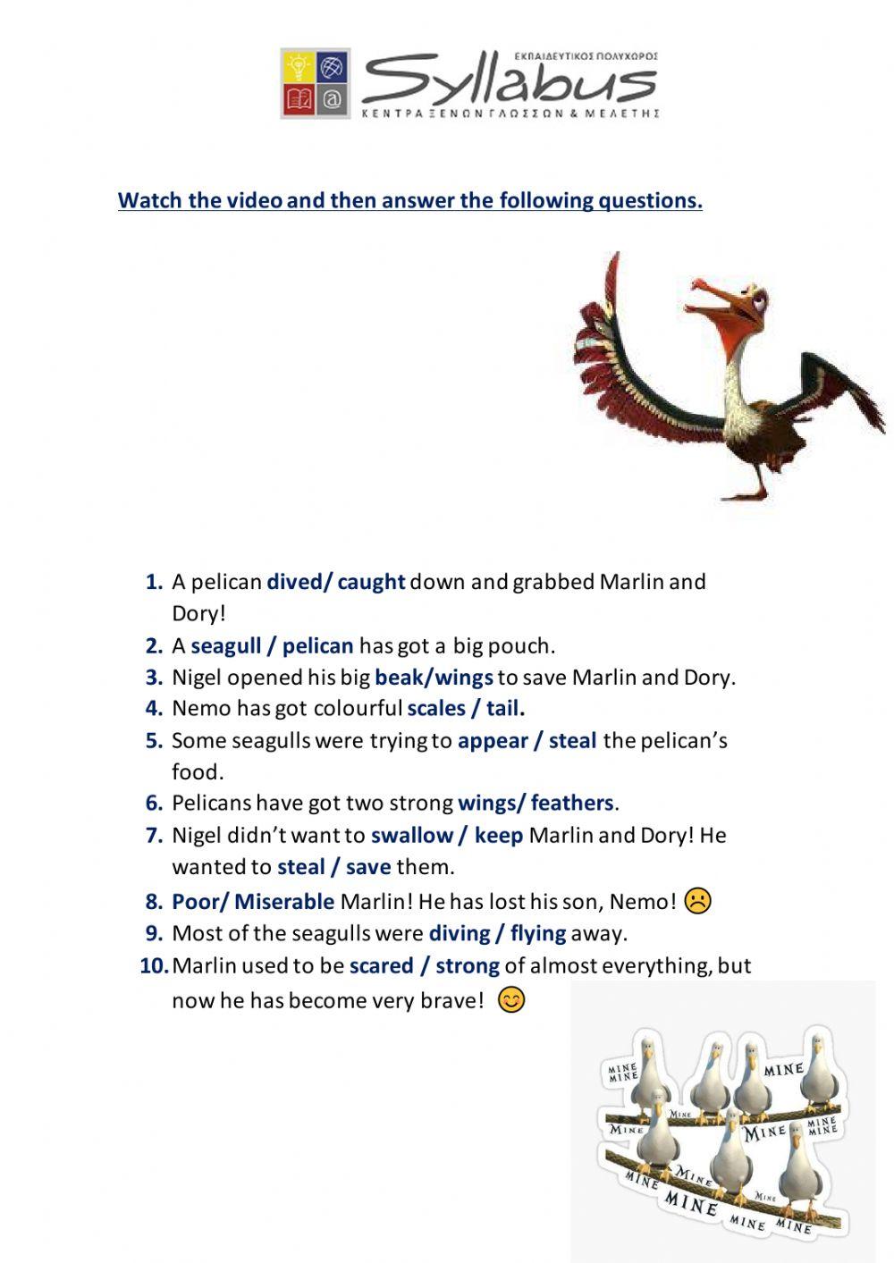 Vocabulary exercise unit 9