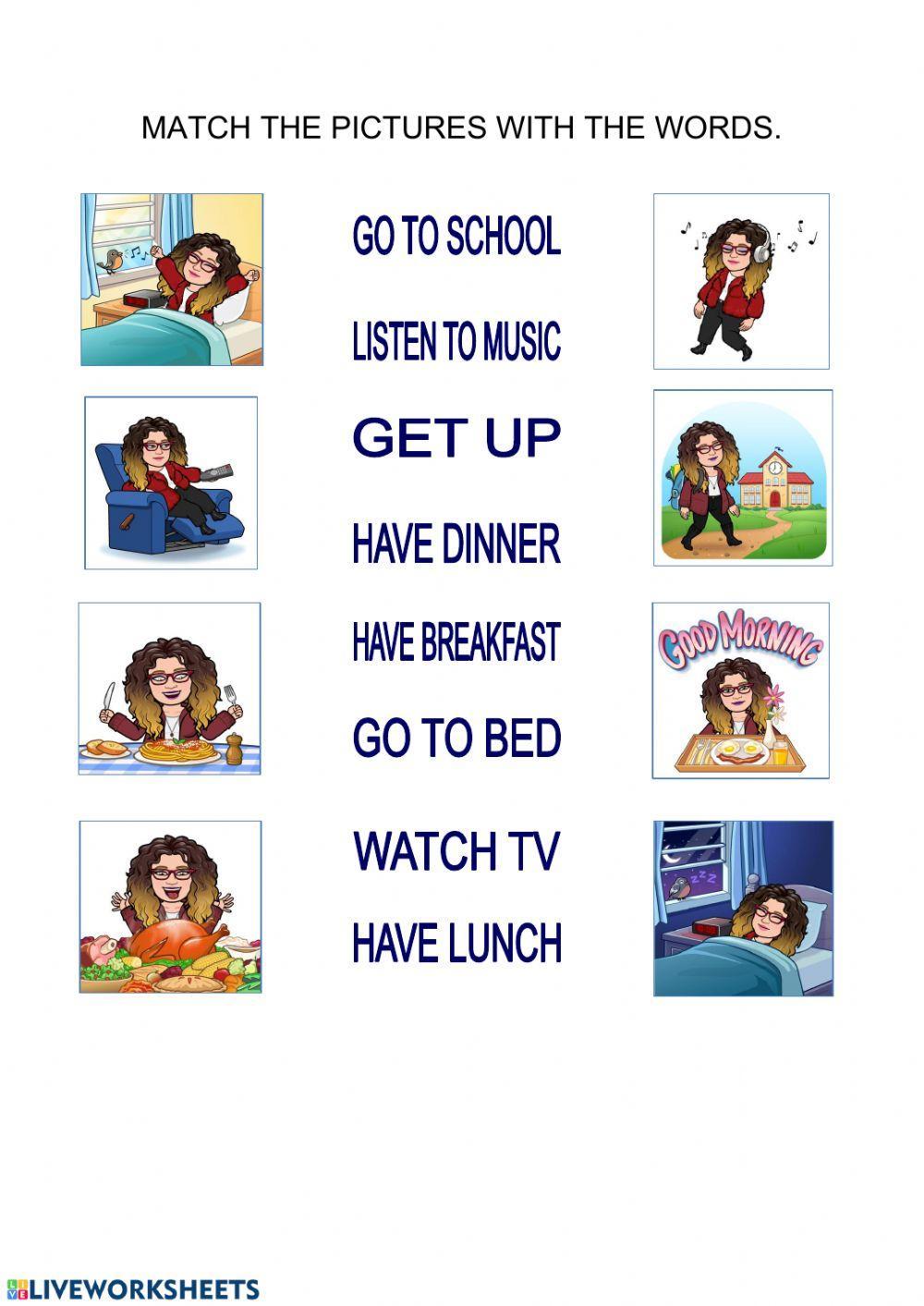 Tarea ingles rutinas