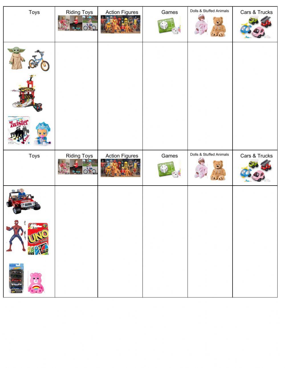 Toy Stock Activity Toy Stock Activity