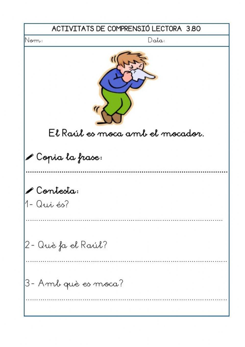 Comprensió lectora 6