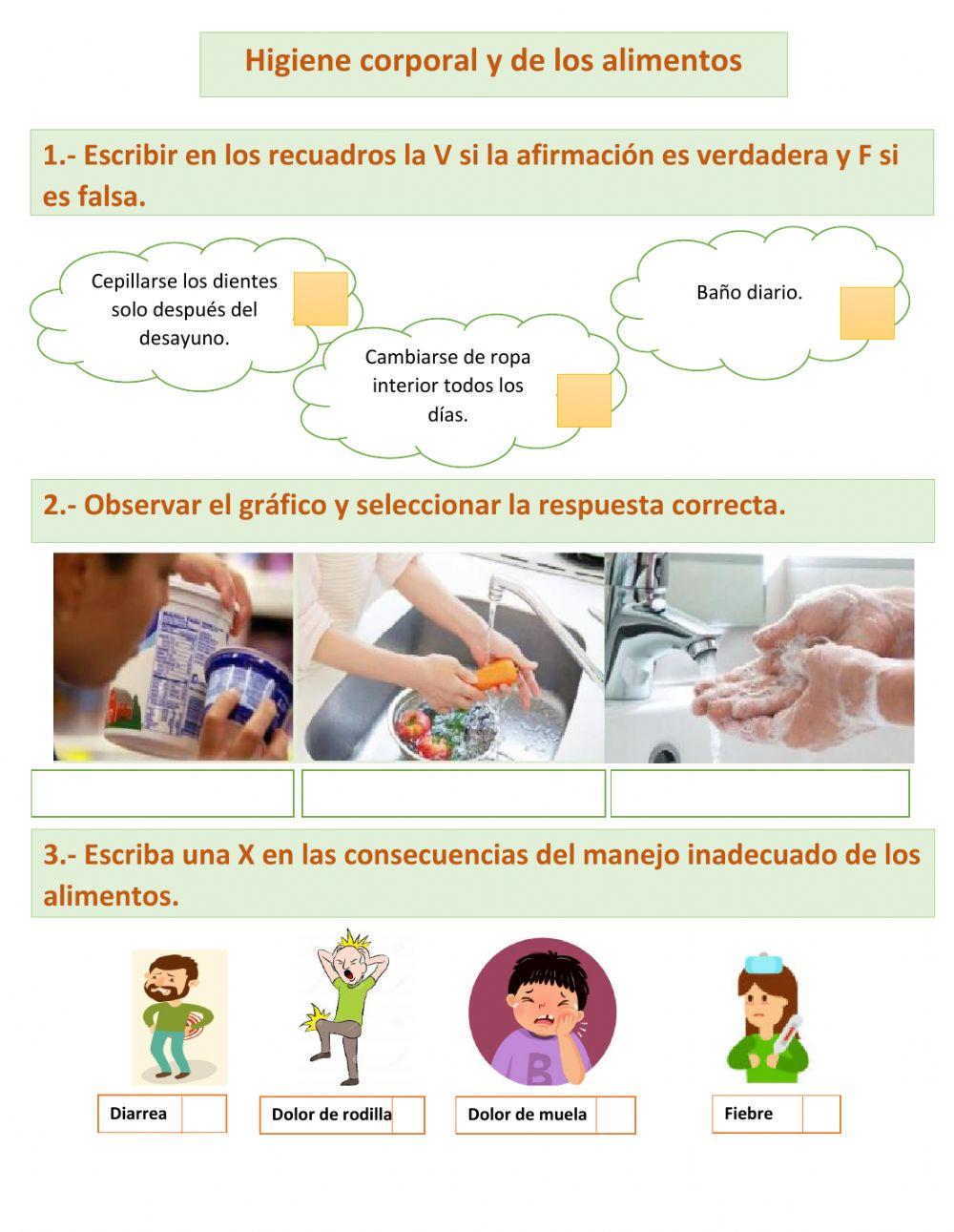 Normas de higiene, corporal y alimentos