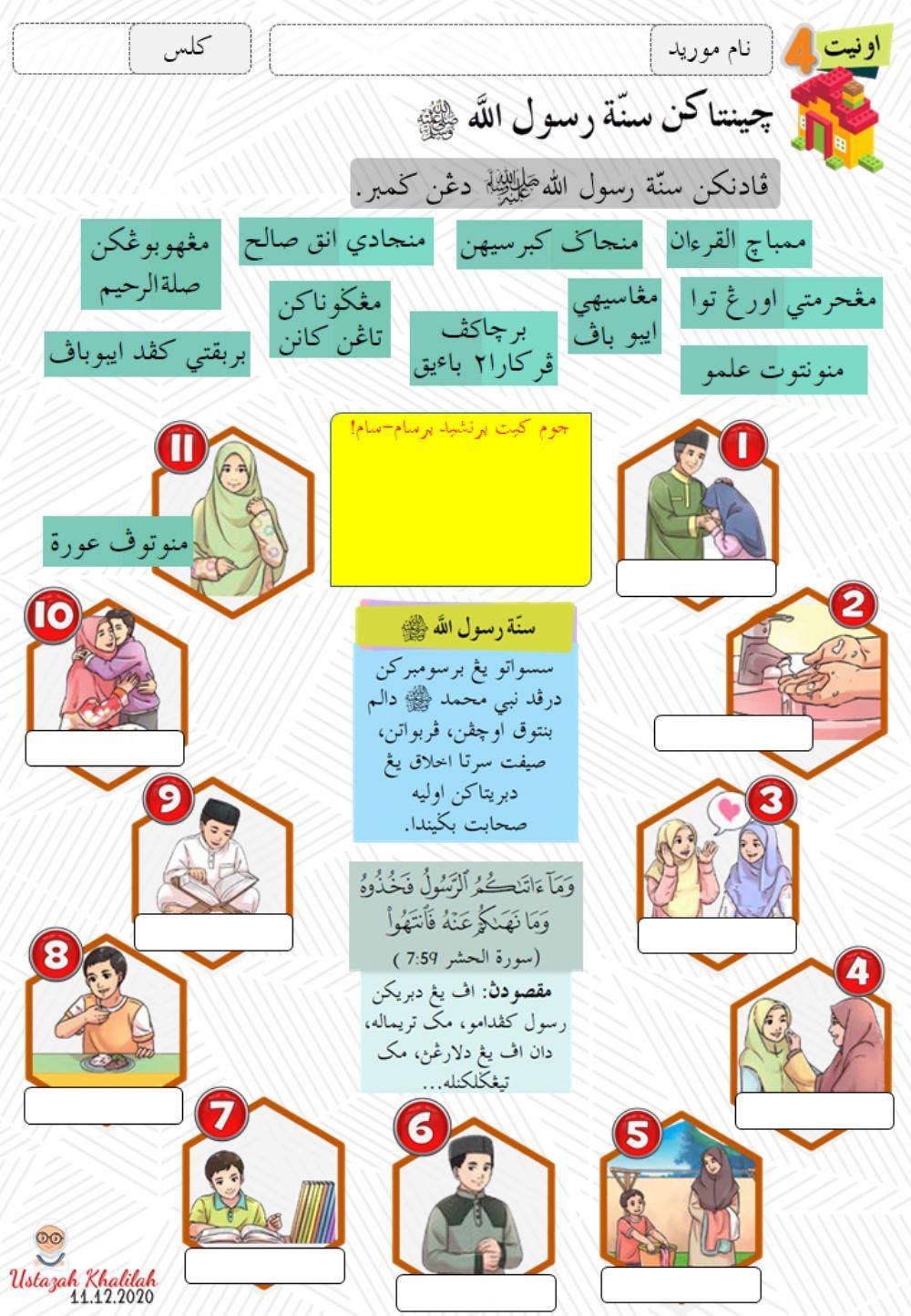 (Tahun 3) ADAB - Unit 4: Cintakan Sunnah Rasulullah SAW