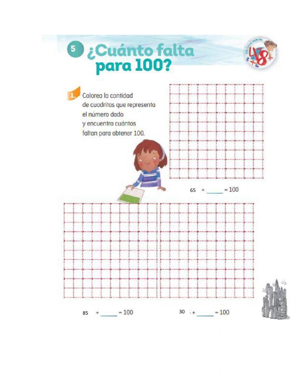 ¿Cuánto falta para 100?