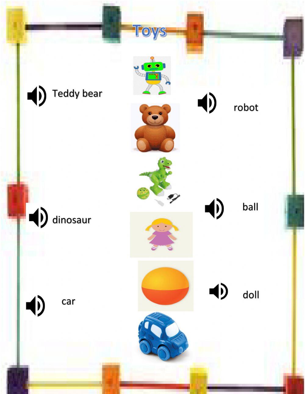Toys vocabulary