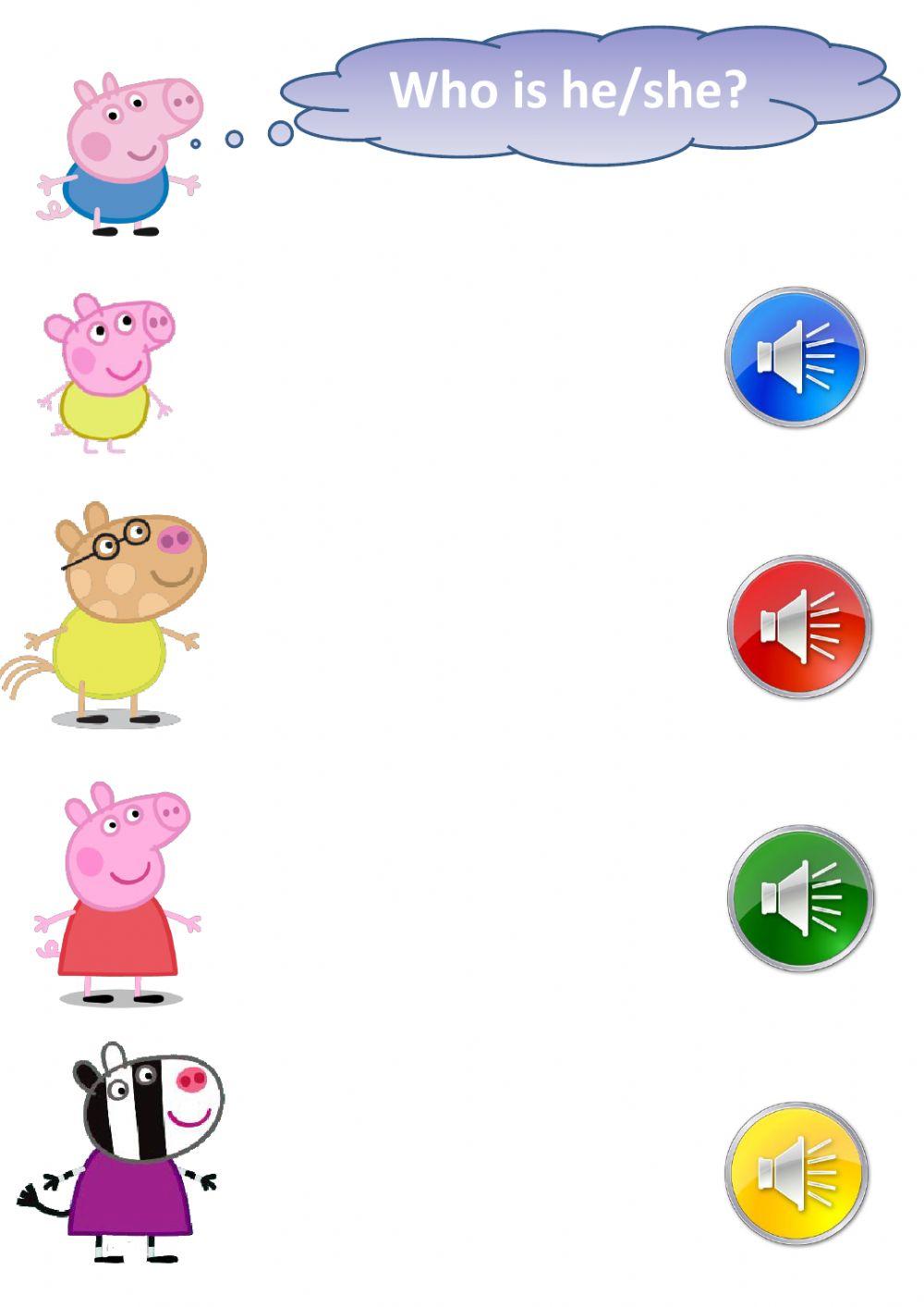 He-She is worksheet | Live Worksheets