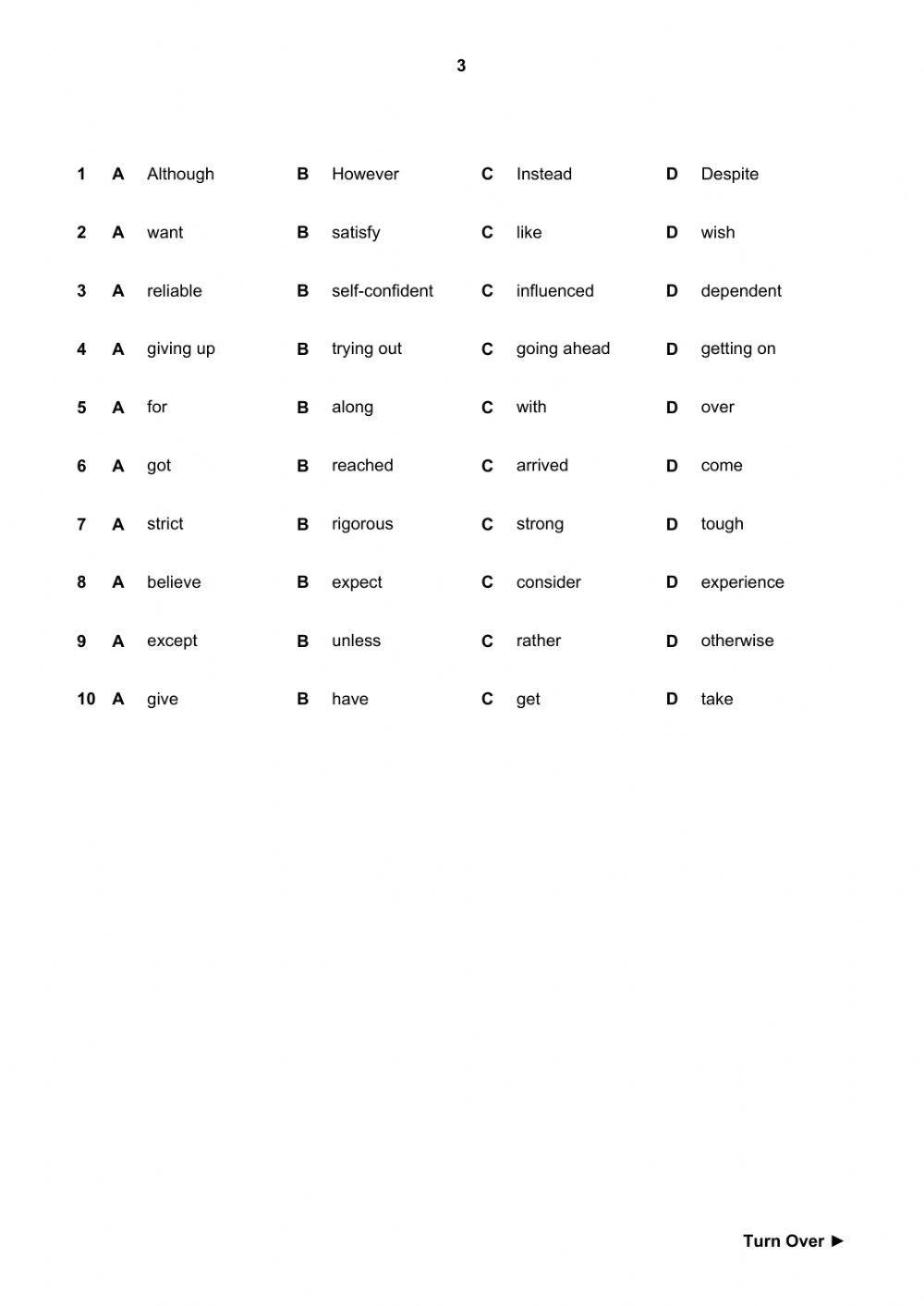 B2 Reading - Use of English Competency Test