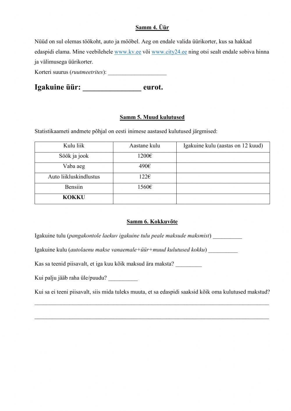 Päris elu protsendid