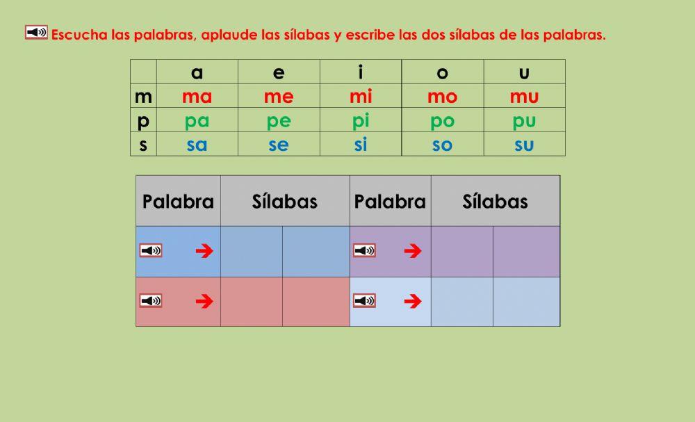 Susi y Soso, palabras importantes 2