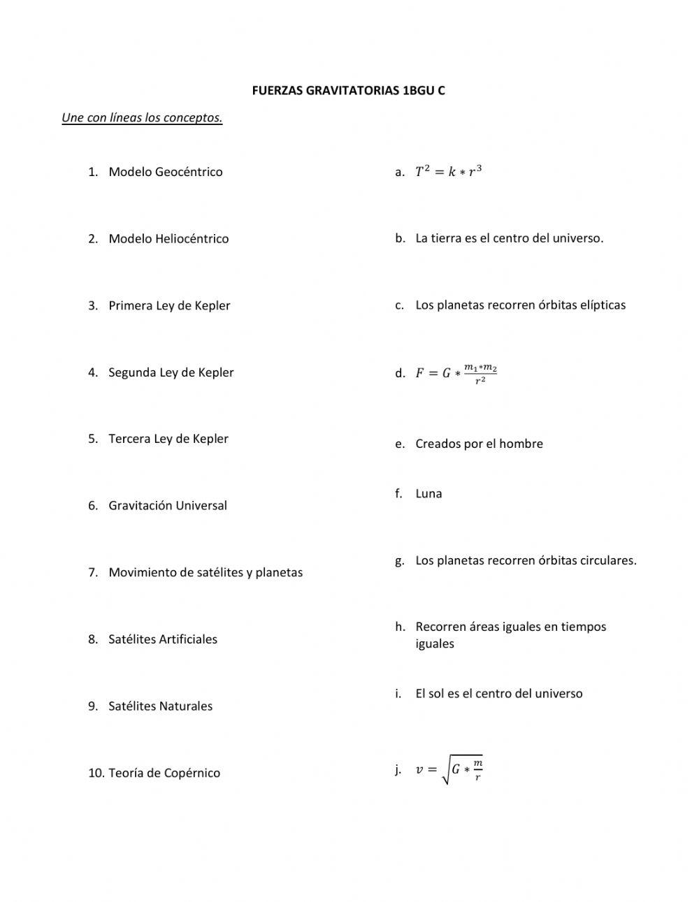 Fuerzas gravitatorias -1BGU -C--