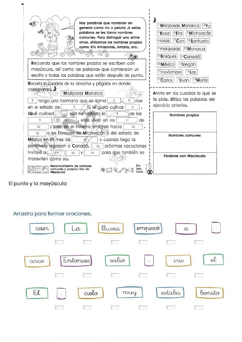 Uso de las letras mayusculas