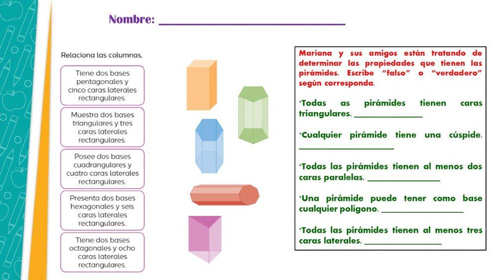 Prismas y pirámides