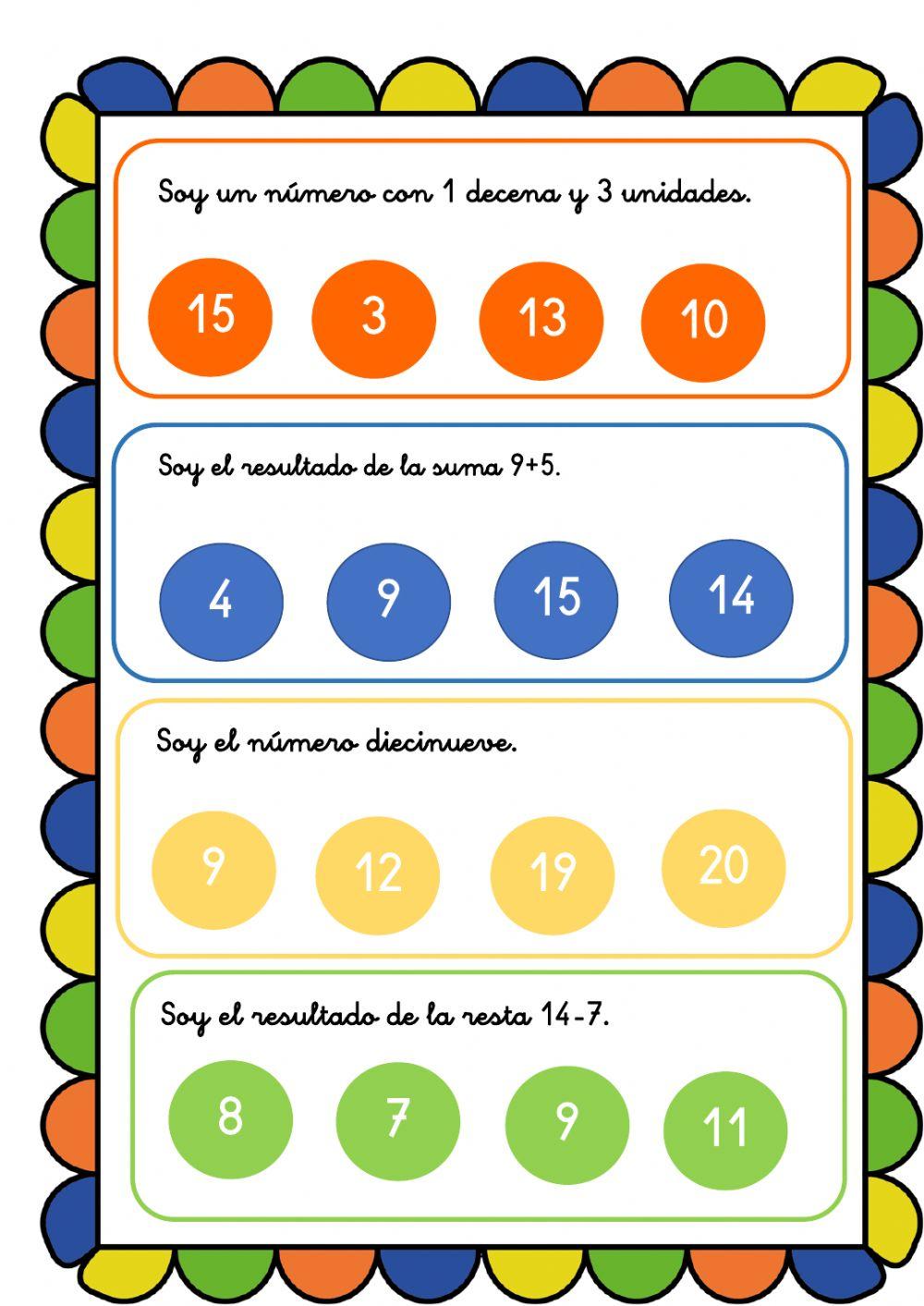 Somos detectives de números I