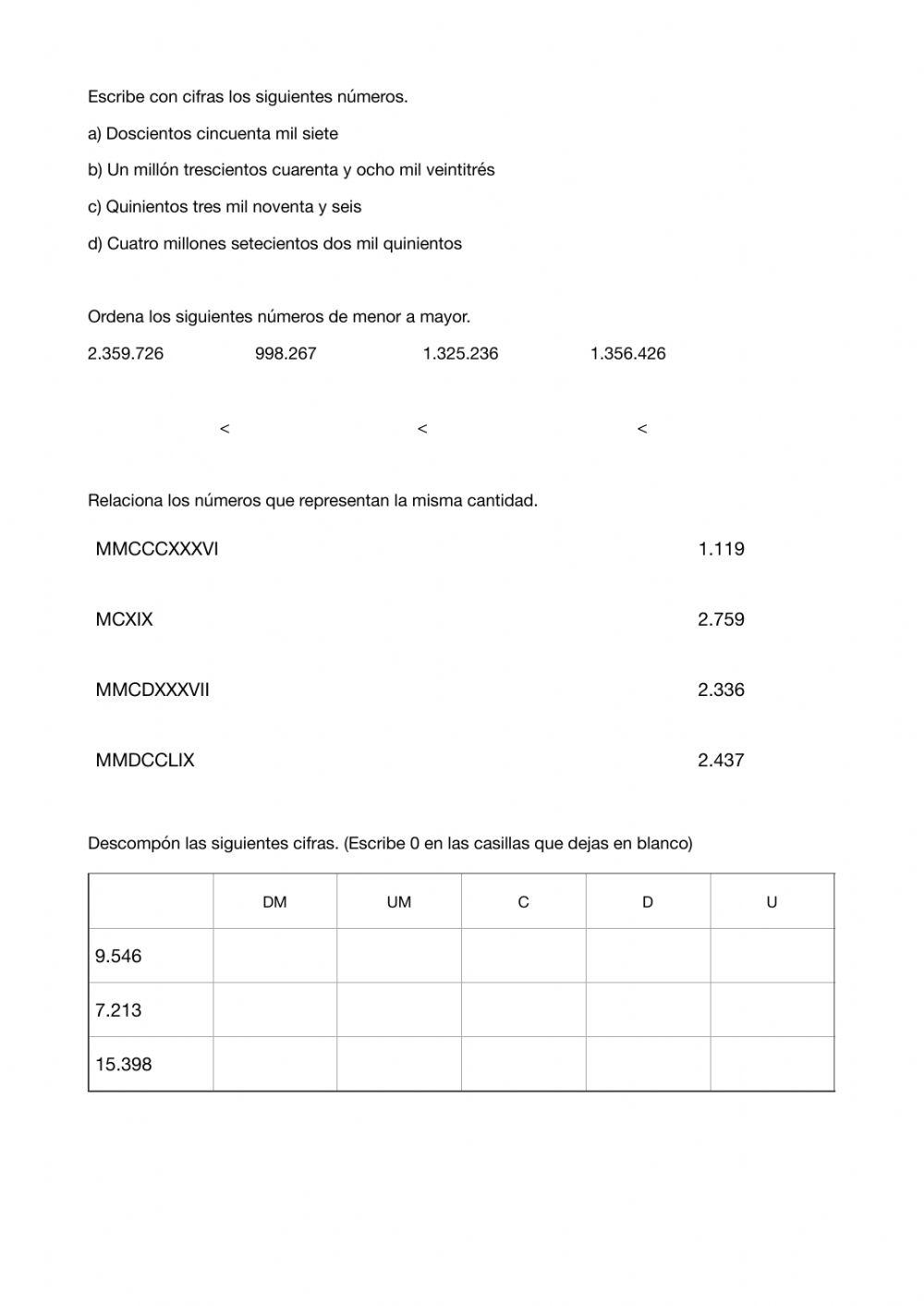 Repaso Naturales y romanos 2