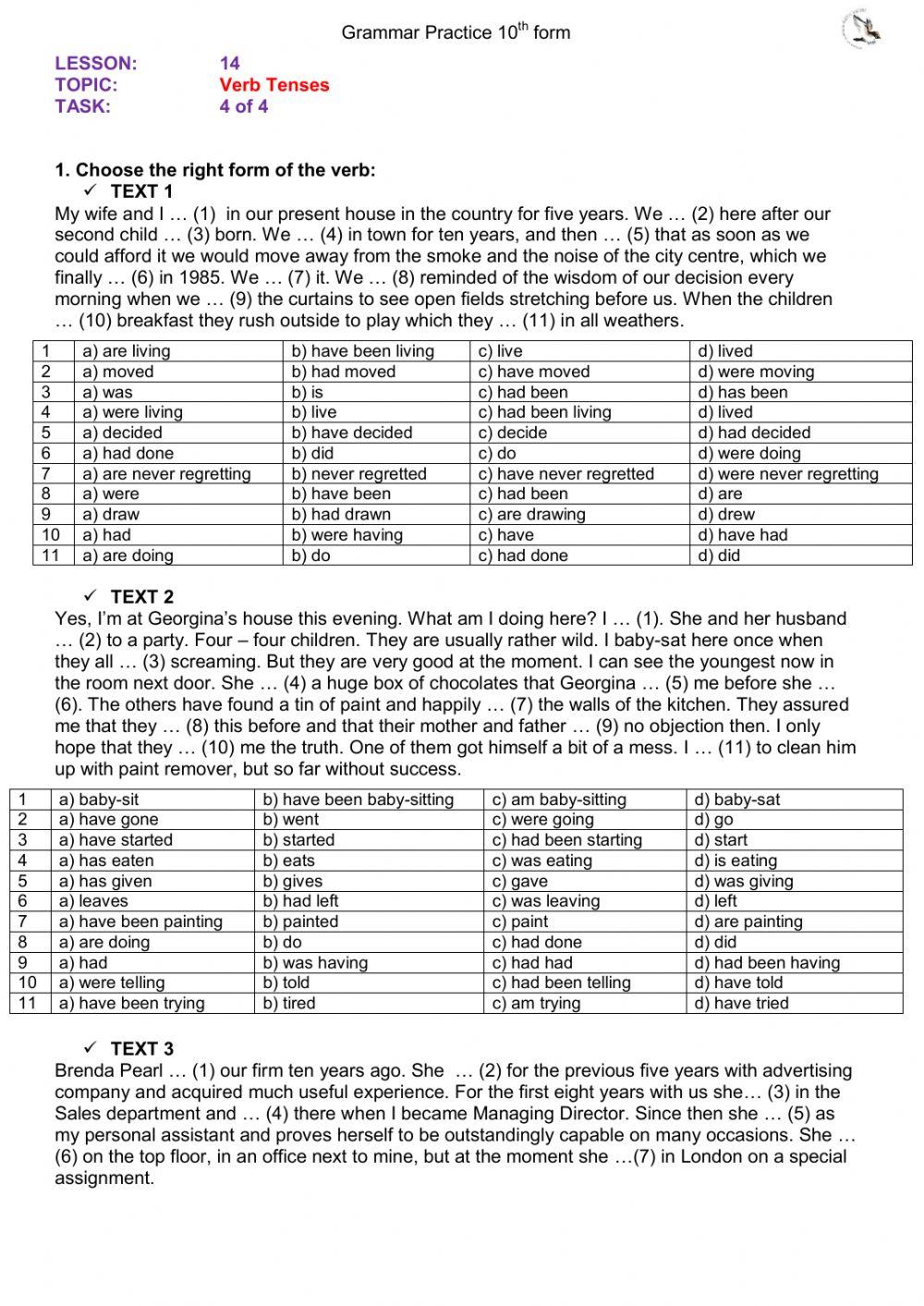 Perfect Continuous (10th) ex4