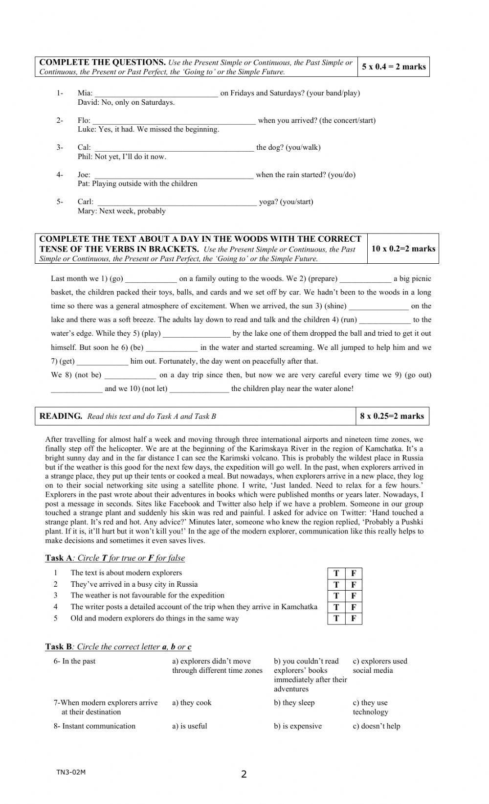 Teens 3 -FINAL EXAM- THOMAS