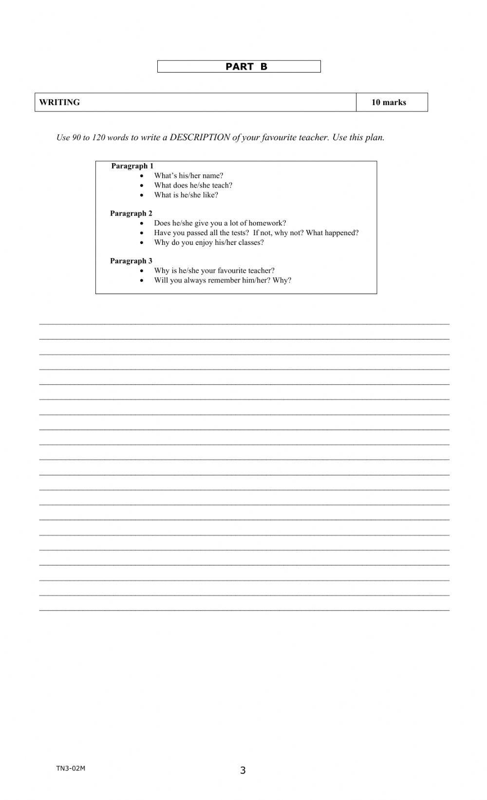 Teens 3 -FINAL EXAM- THOMAS