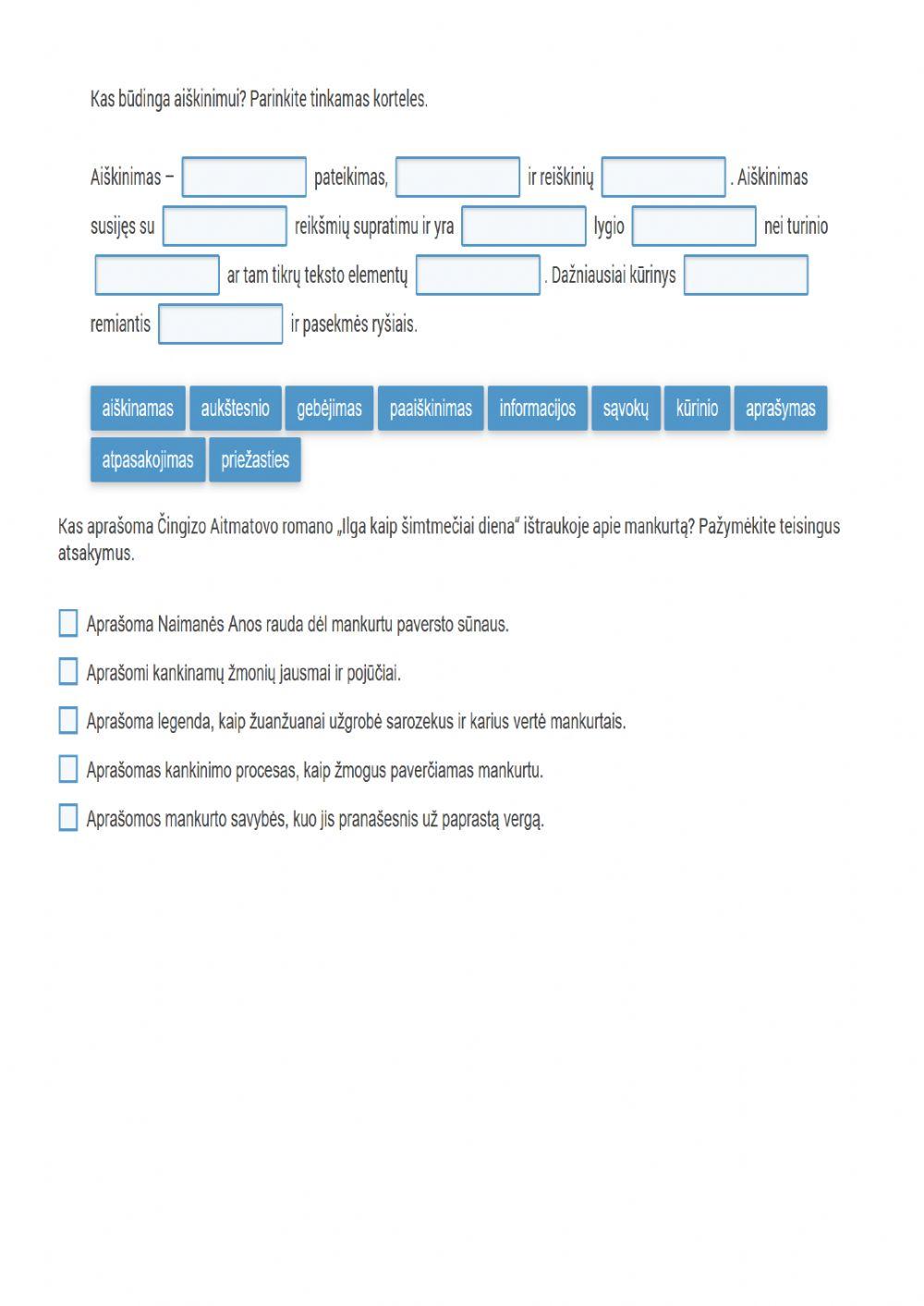 Č. Aitmatovas. -Ilga kaip šimtmečiai diena-