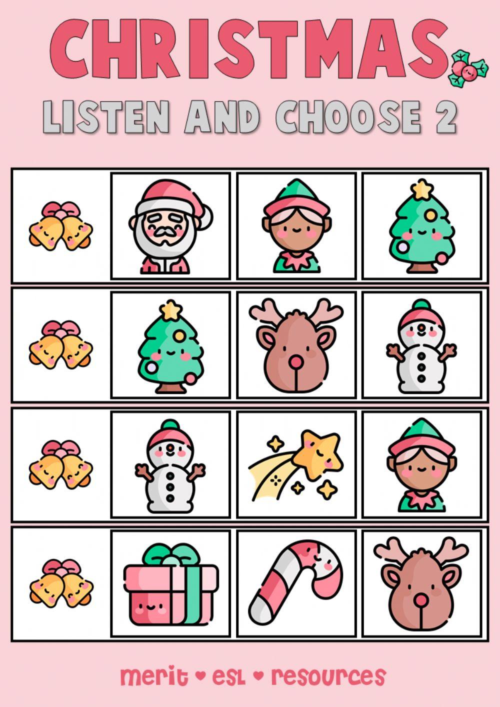 Christmas - Listen and choose 2