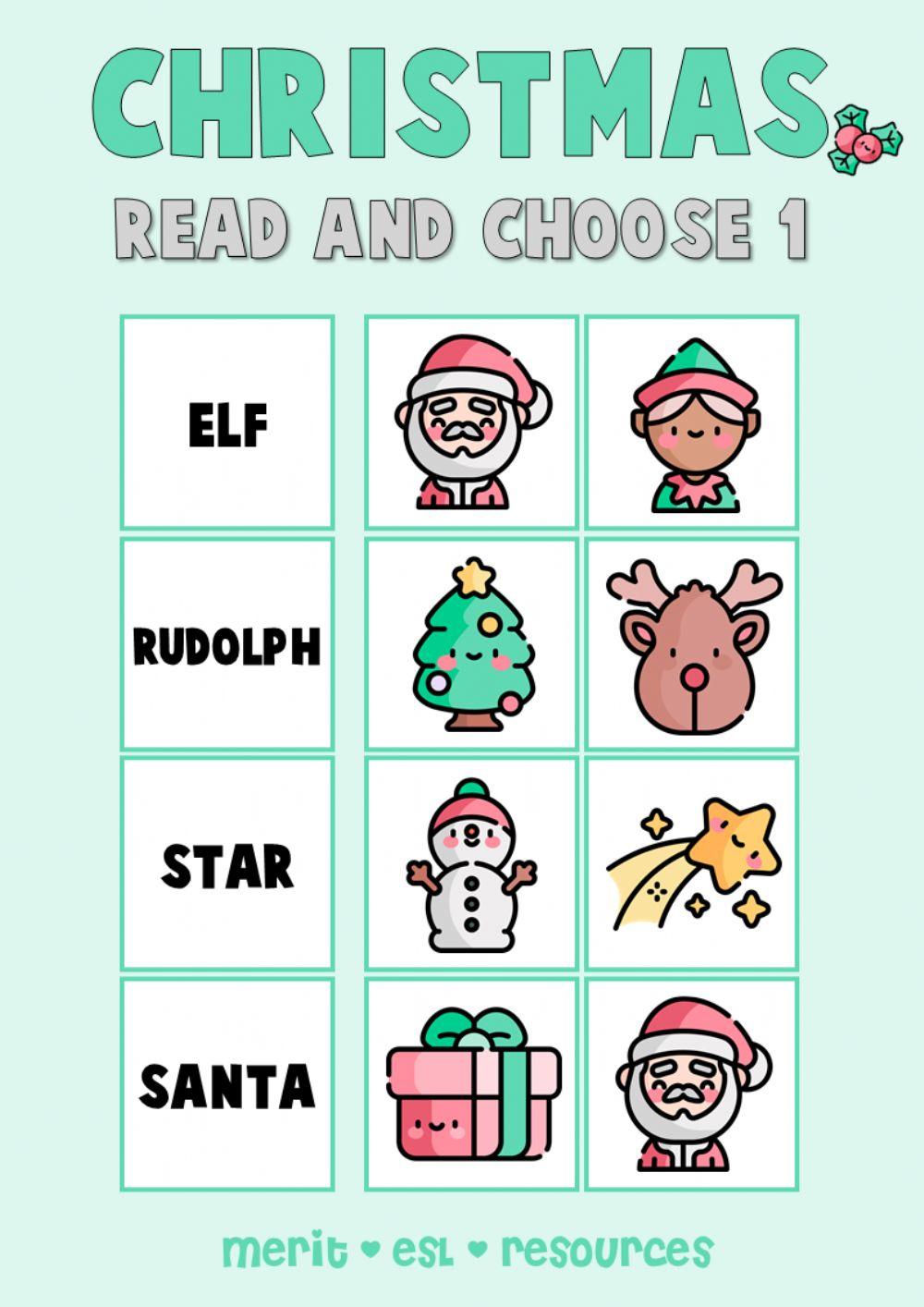 Christmas - Read and choose 1