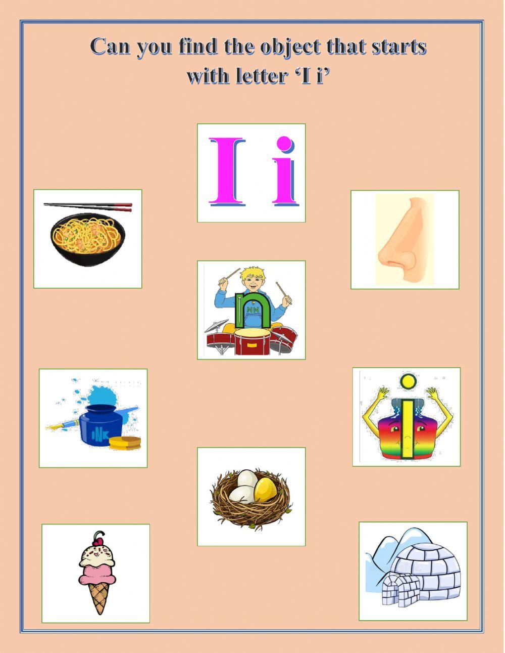 Find the object that starts with letter ‘I i’