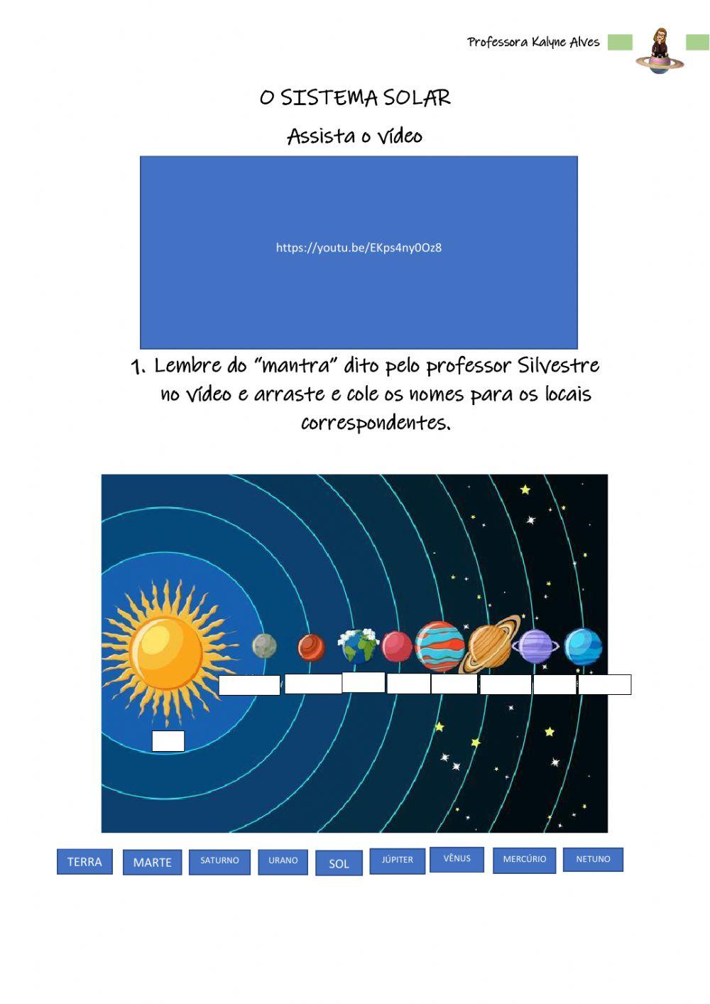 Sistema solar e movimentos da terra