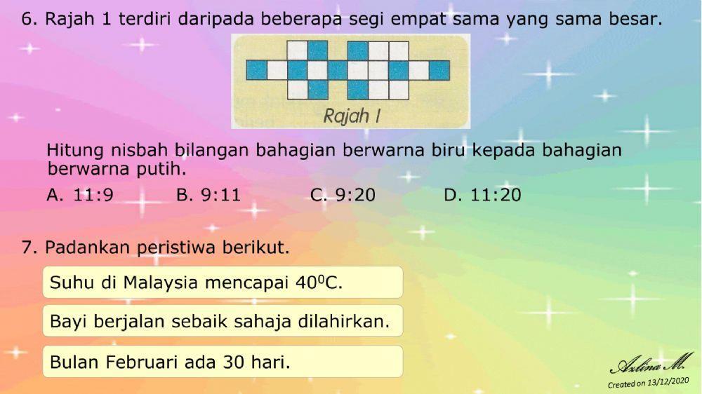 Ulangkaji Matematik Tahun 6
