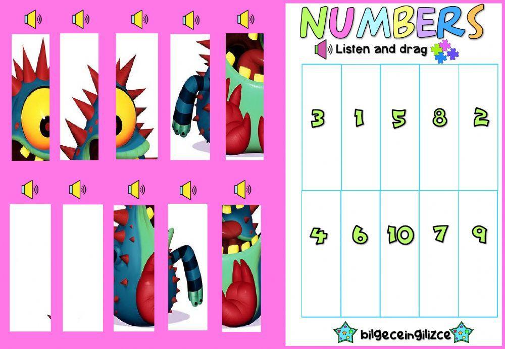 Numbers Puzzle (1-10)
