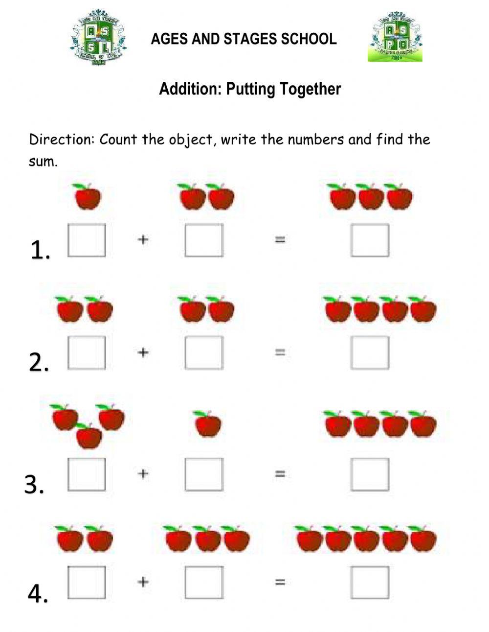 Addition 1-10 worksheet | Live Worksheets addition-1-10-worksheet-live-worksheets