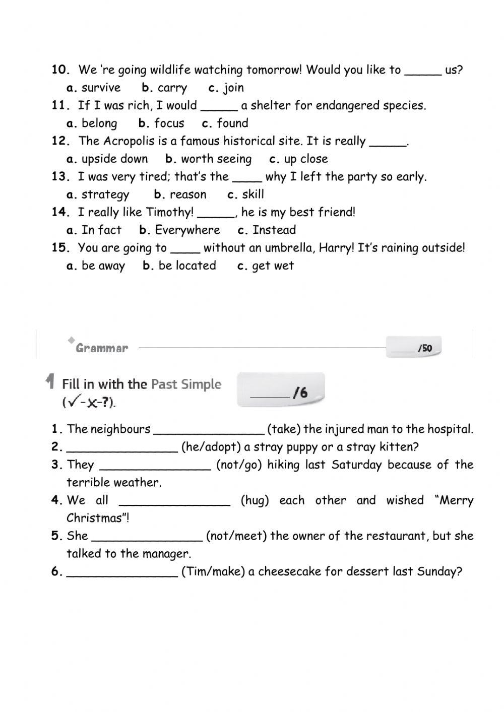 Tech it Easy 3 - Test 2 - Lessons 7-12