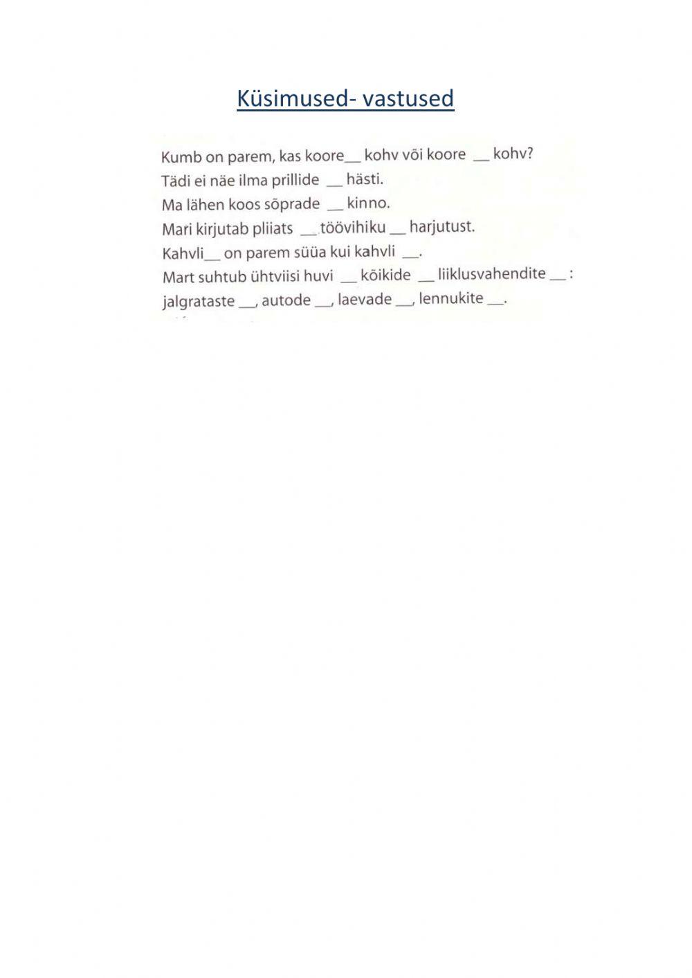 Küsimused-vastused