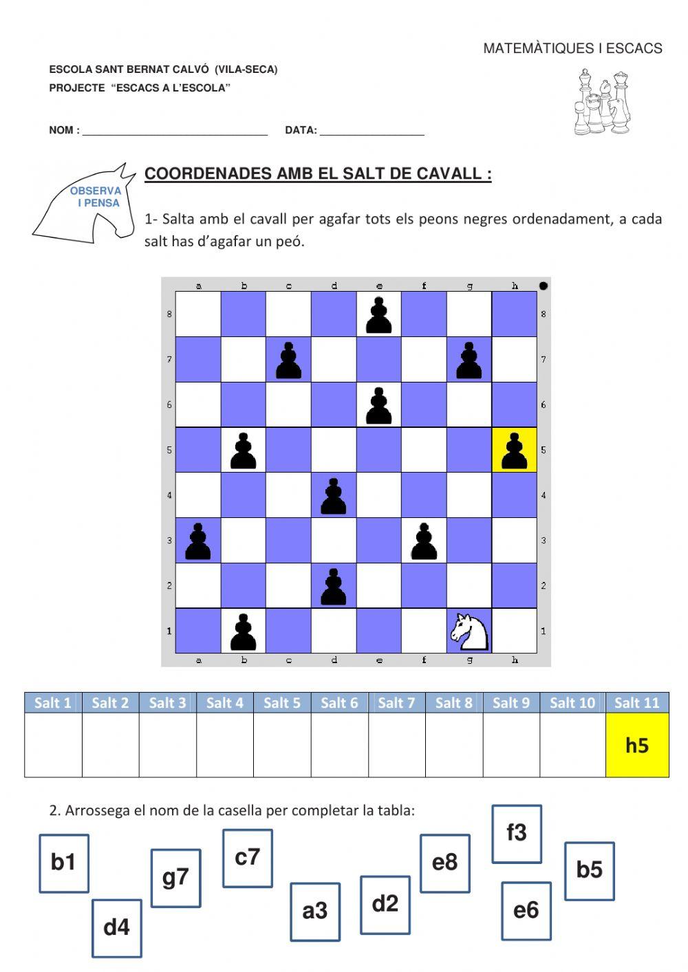 Salt de cavall-coordenades