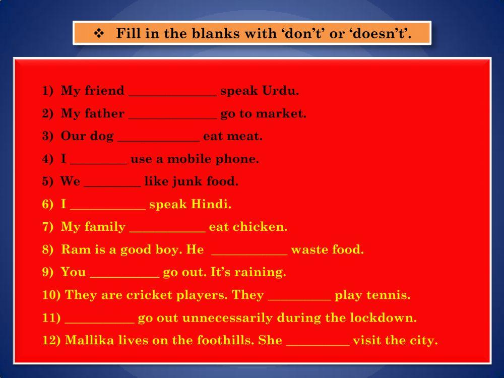 Pdf online exercise Fill in the blanks Live Worksheets