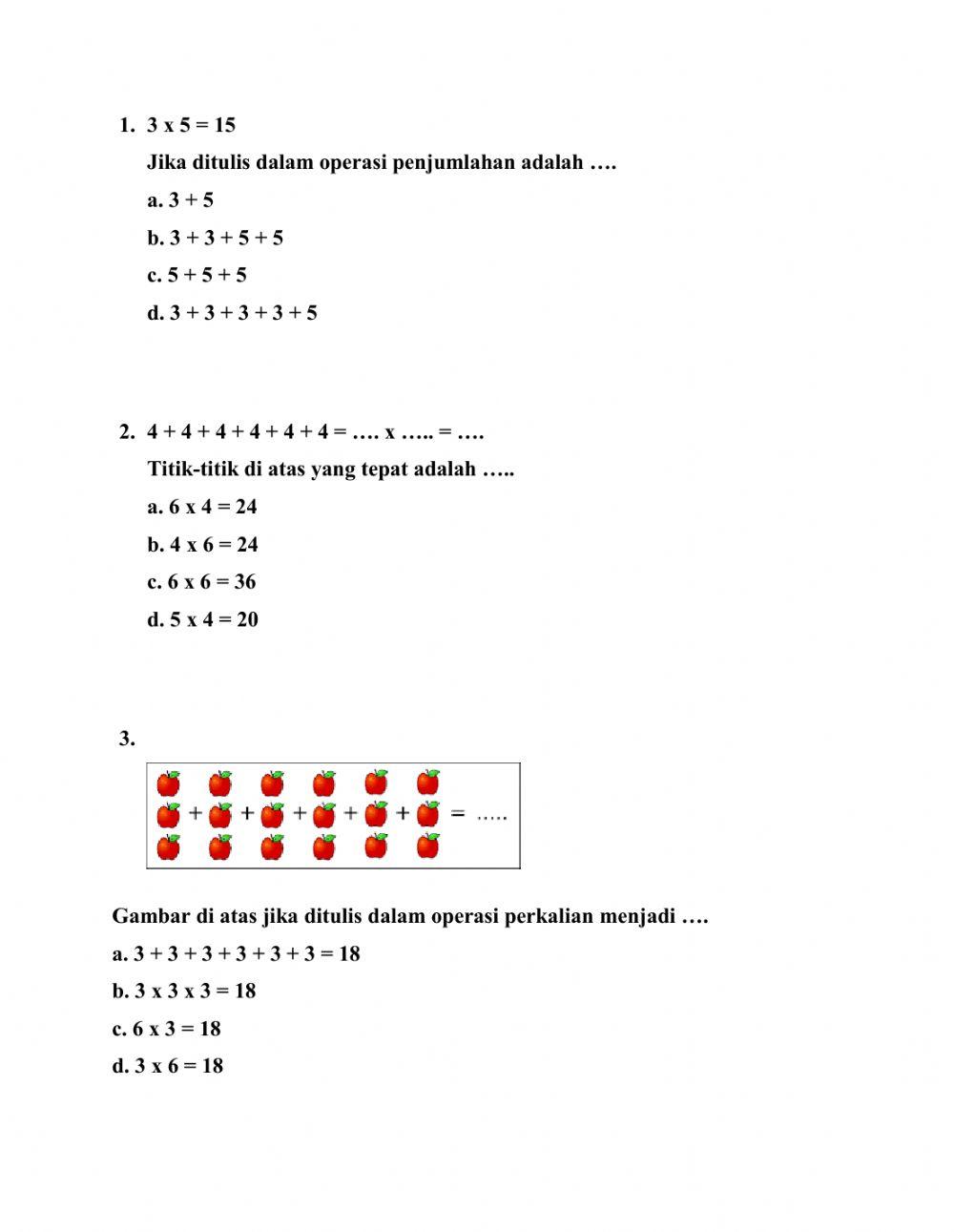 Matematika semester 1 2020