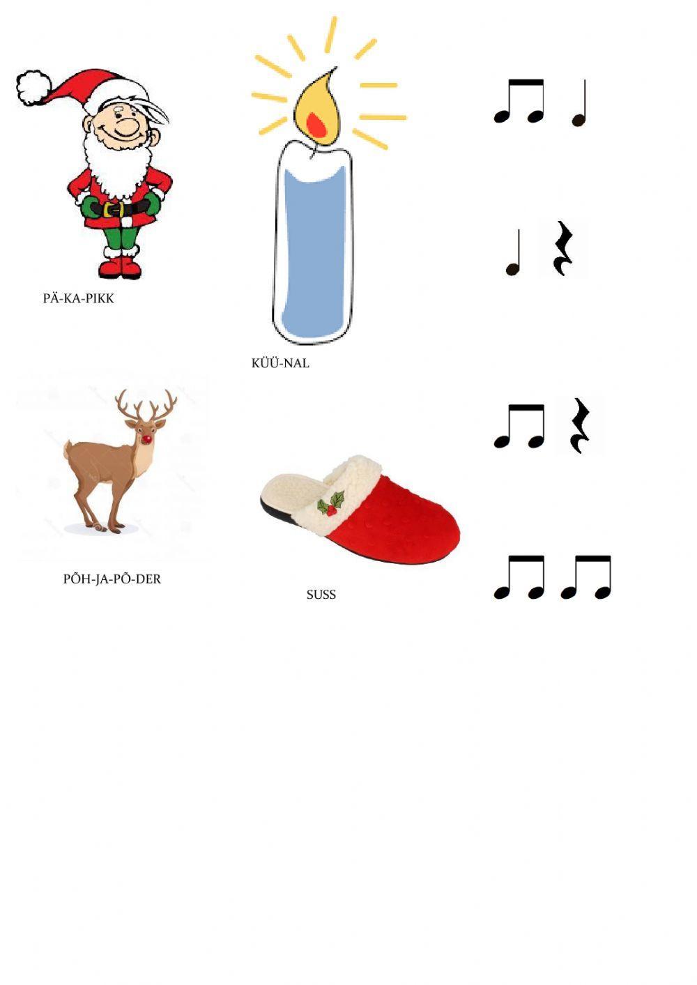 Jõulurütmid 1. klass