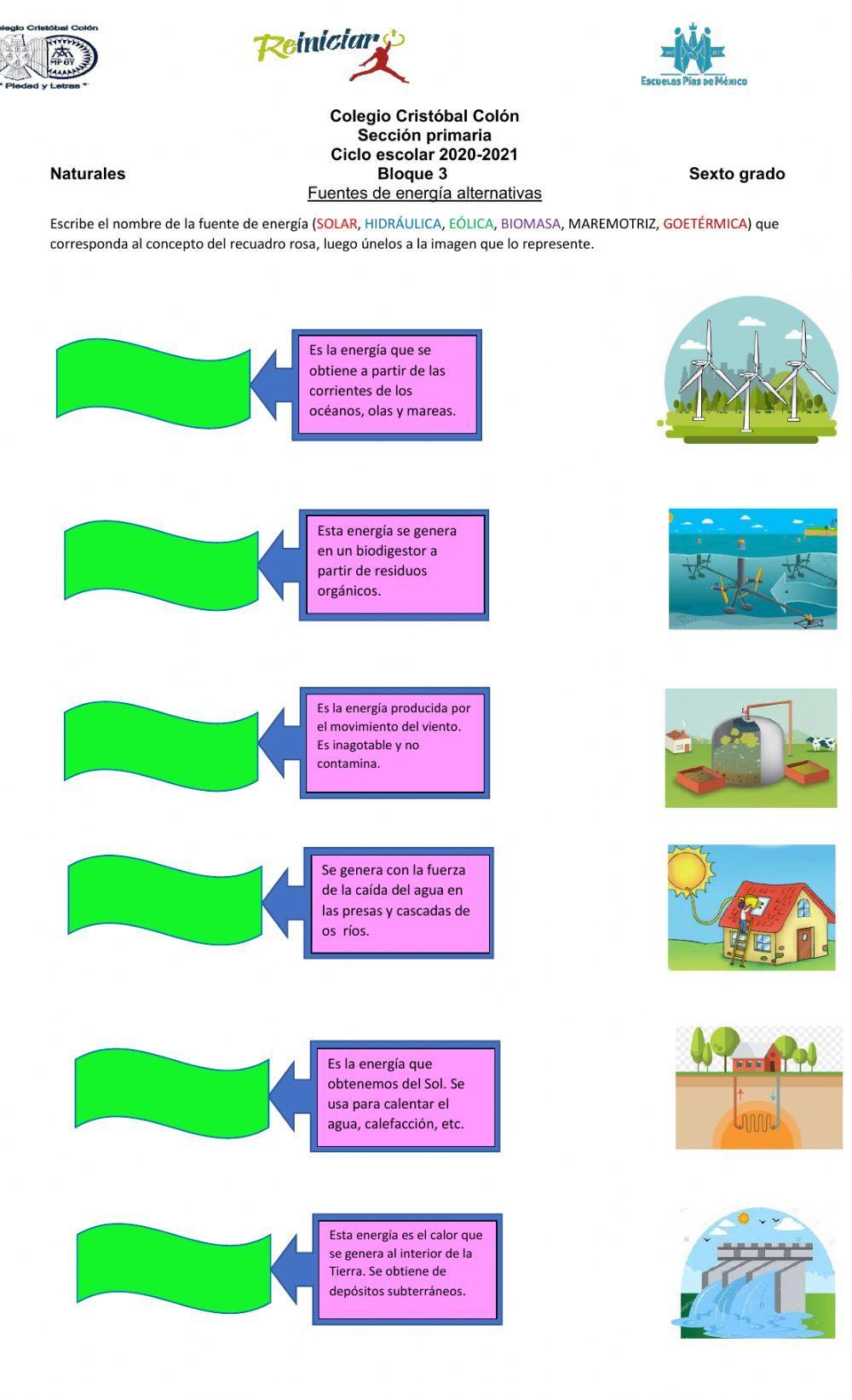 Fuentes de energía alternativas