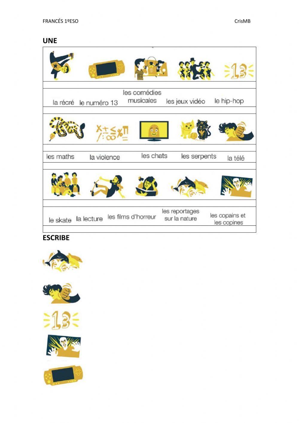 Vocabulario Tema 3 Parachute
