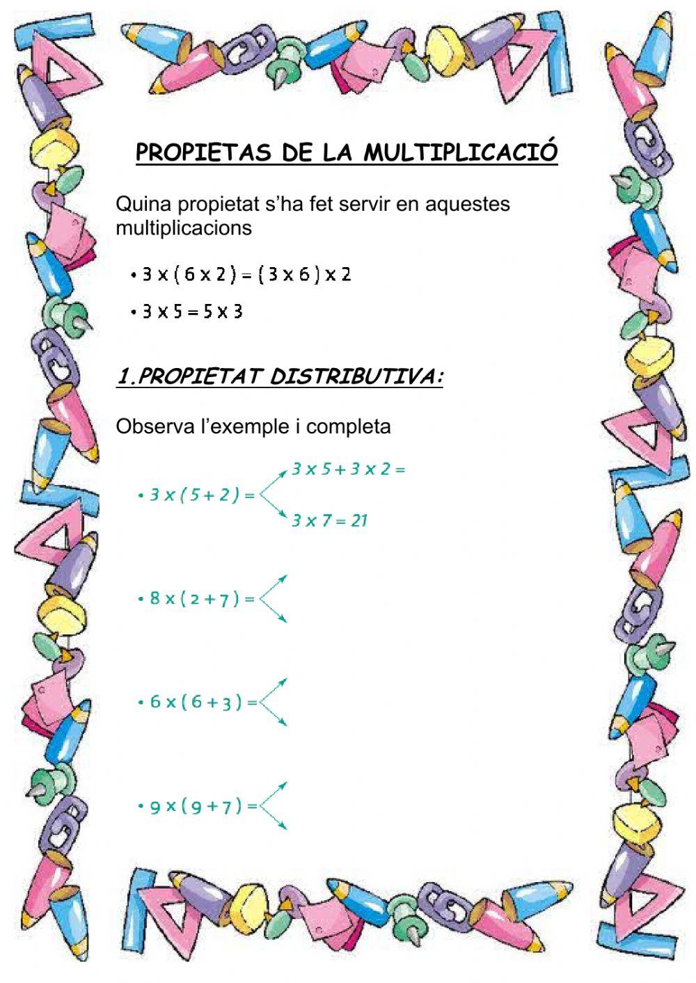 Propietats operacions