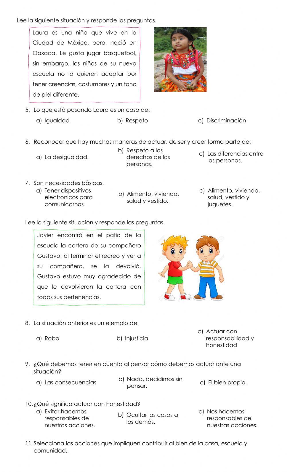 Cuestionario Cívica