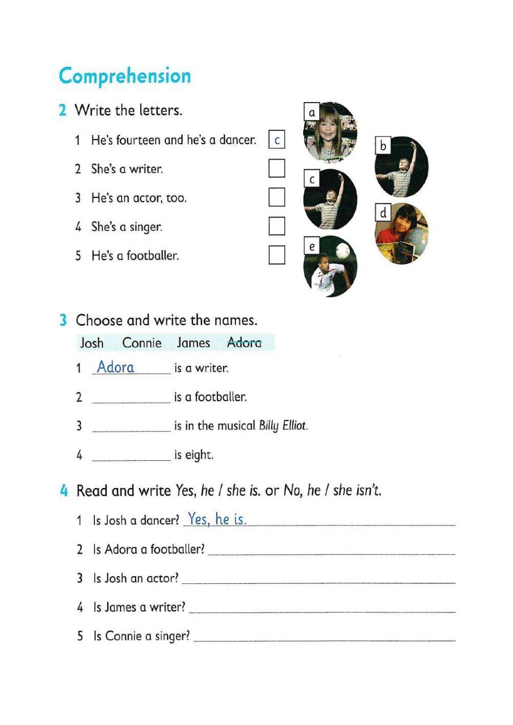 Reading and writing - Famous people