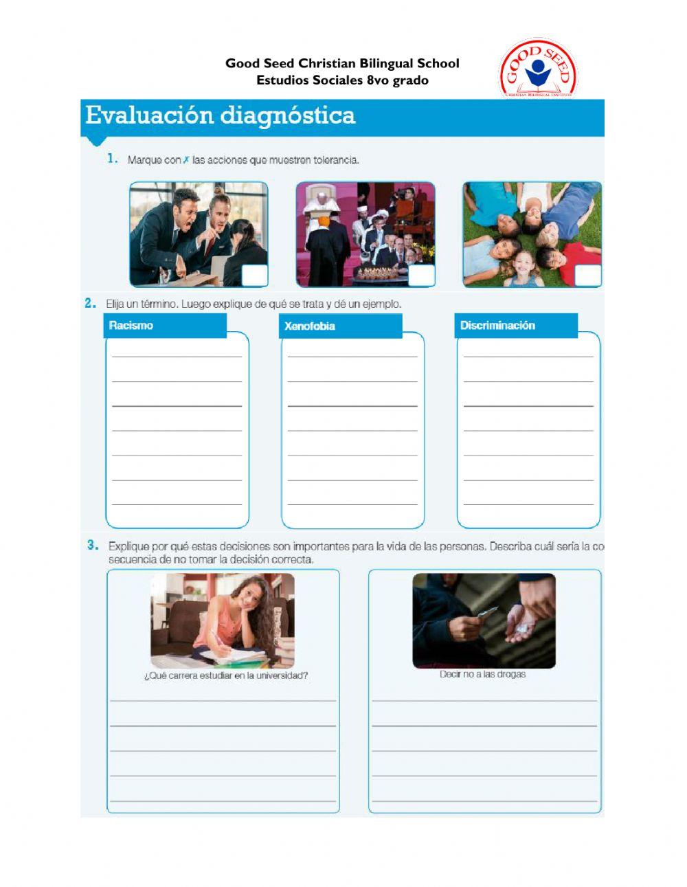 Evaluación diagnóstica U3