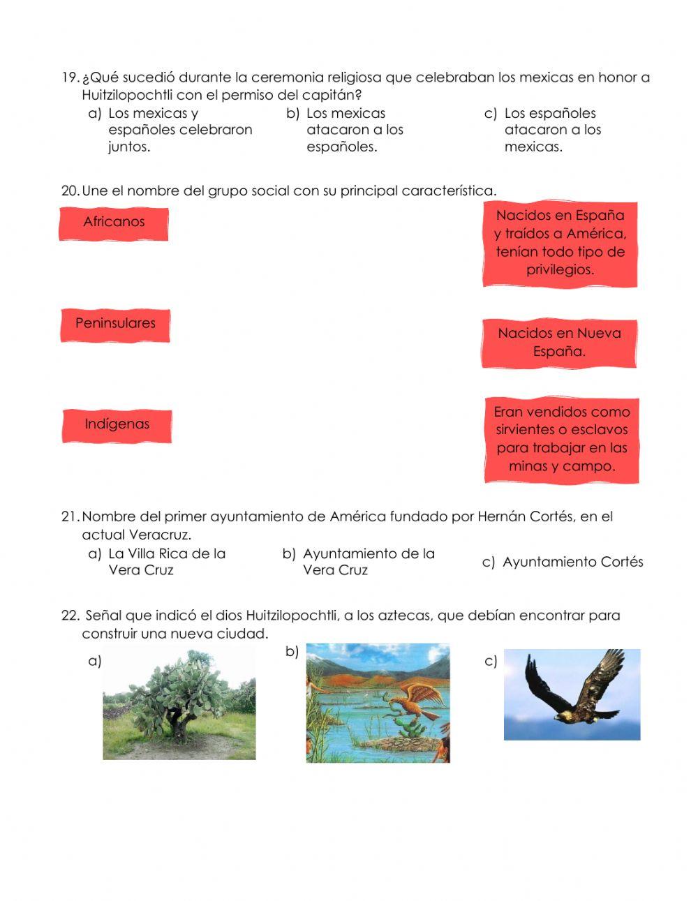 Cuestionario Historia