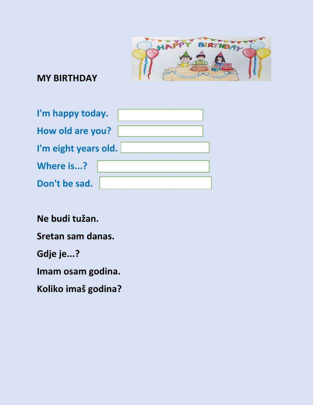 Happy birthday, grade3