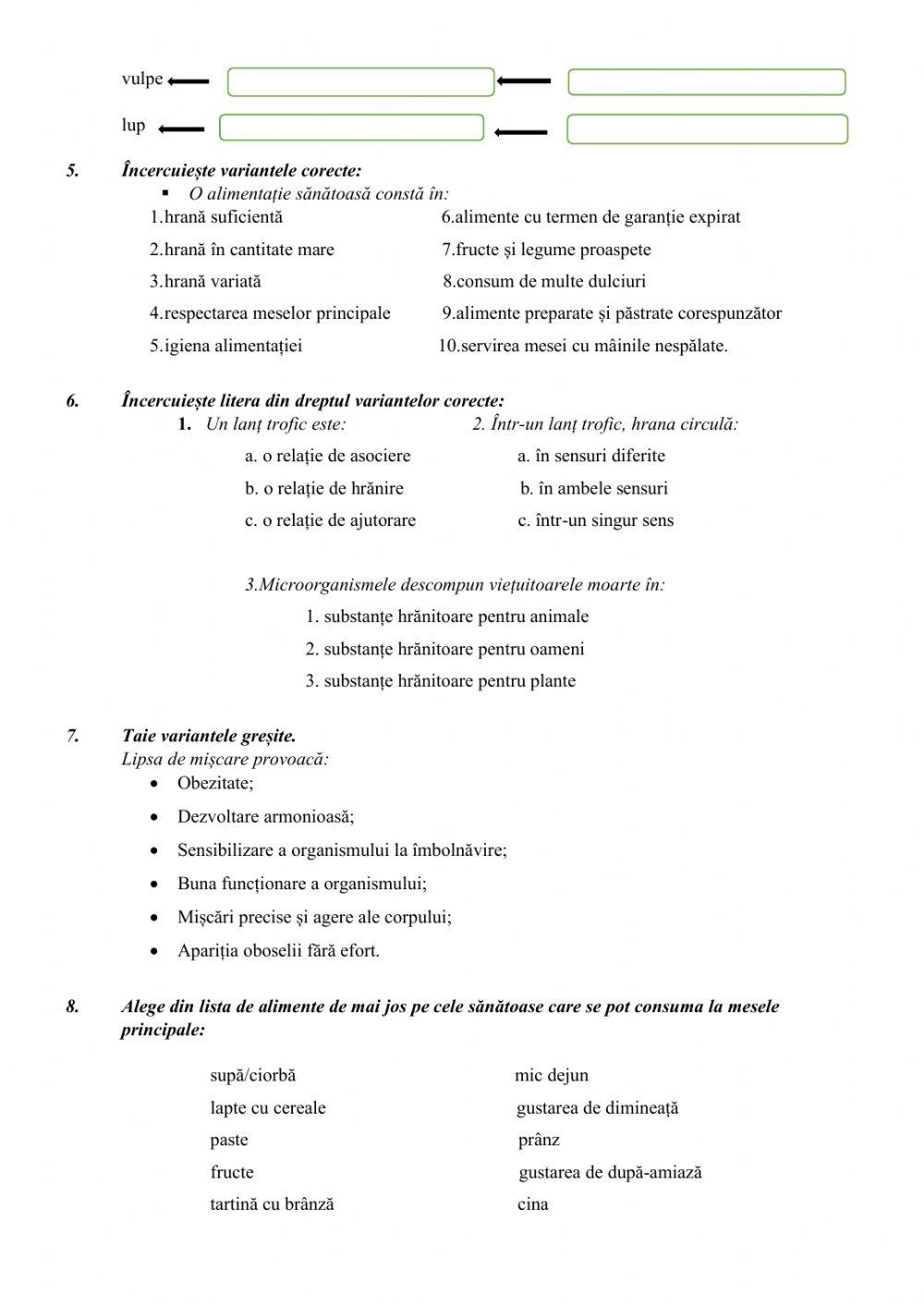 Relatii dintre medii de viață și viețuitoare