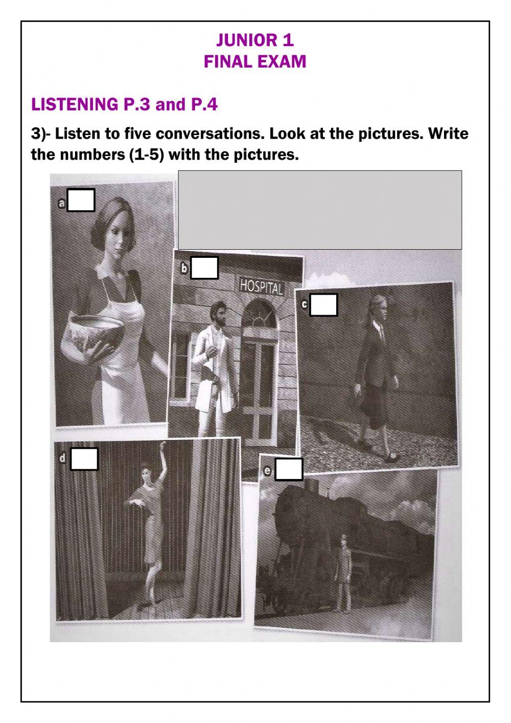 Listening comprehension