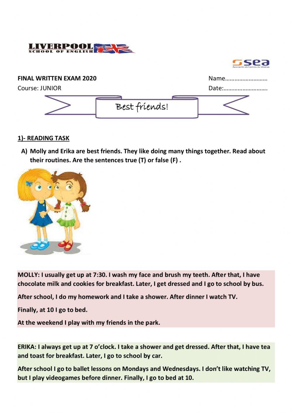 Final exam 2020 junior