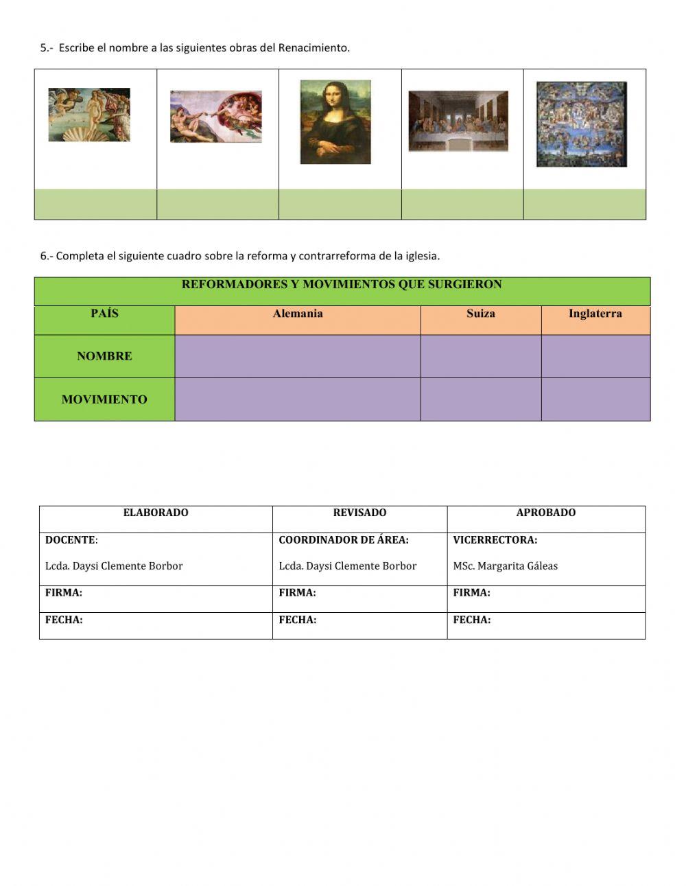 Taller historia evaluacion