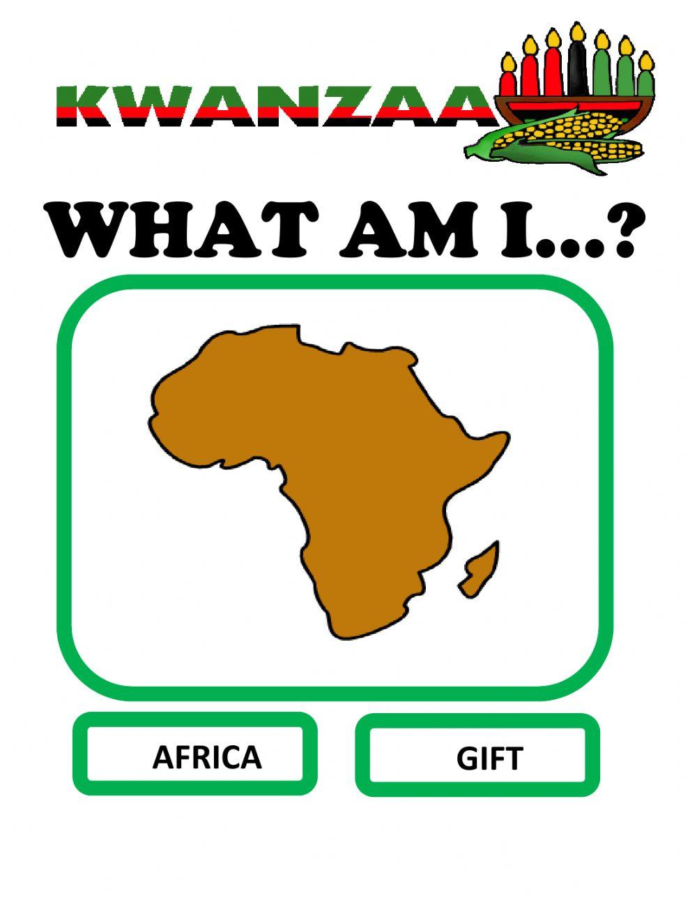 Kwanzaa - What Am I? What is This?